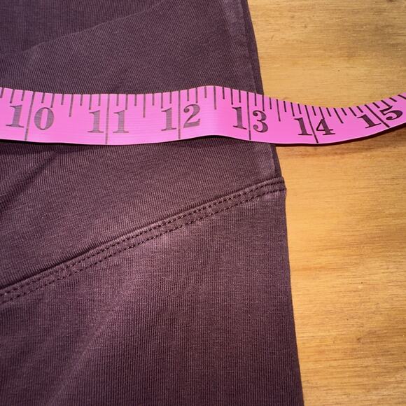 Womens Leggings Maroon Size LG Pink victorian secrets active yoga flare leg - Picture 6 of 8